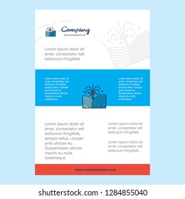 Template layout for Pants shower  comany profile ,annual report, presentations, leaflet, Brochure Vector Background