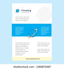 Template layout for Planet comany profile ,annual report, presentations, leaflet, Brochure Vector Background