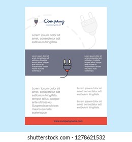 Template layout for Plough  comany profile ,annual report, presentations, leaflet, Brochure Vector Background