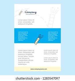 Template layout for POP comany profile ,annual report, presentations, leaflet, Brochure Vector Background