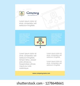 Template layout for Presentation comany profile ,annual report, presentations, leaflet, Brochure Vector Background