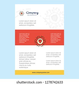 Template layout for Protected processor comany profile ,annual report, presentations, leaflet, Brochure Vector Background