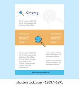 Template layout for Search comany profile ,annual report, presentations, leaflet, Brochure Vector Background