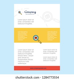 Template layout for Search item comany profile ,annual report, presentations, leaflet, Brochure Vector Background