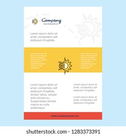 Template layout for Setting  comany profile ,annual report, presentations, leaflet, Brochure Vector Background