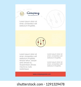 Template layout for Setting  comany profile ,annual report, presentations, leaflet, Brochure Vector Background