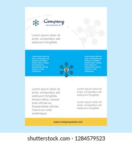 Template layout for Share idea  comany profile ,annual report, presentations, leaflet, Brochure Vector Background
