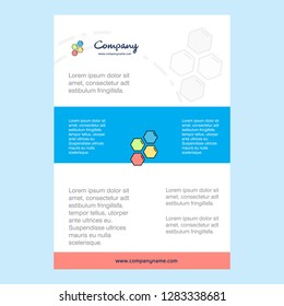 Template layout for Shells  comany profile ,annual report, presentations, leaflet, Brochure Vector Background