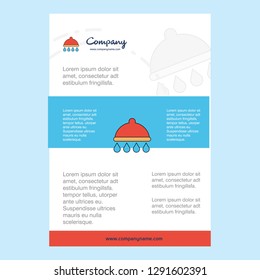 Template layout for Shower  company profile ,annual report, presentations, leaflet, Brochure Vector Background
