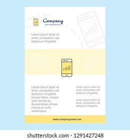 Template layout for Smartphone comany profile ,annual report, presentations, leaflet, Brochure Vector Background