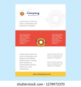 Template layout for Solar system  comany profile ,annual report, presentations, leaflet, Brochure Vector Background