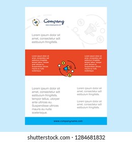 Template layout for Speaker  comany profile ,annual report, presentations, leaflet, Brochure Vector Background