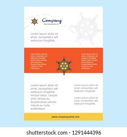 Template layout for Steering  comany profile ,annual report, presentations, leaflet, Brochure Vector Background