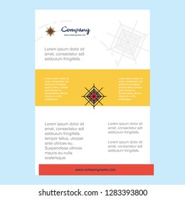 Template layout for Target comany profile ,annual report, presentations, leaflet, Brochure Vector Background