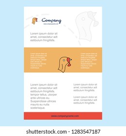 Template layout for Turkey comany profile ,annual report, presentations, leaflet, Brochure Vector Background