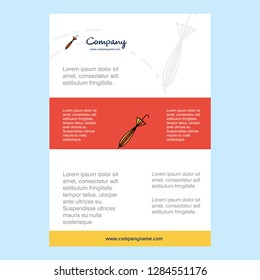 Template layout for Umbrella  comany profile ,annual report, presentations, leaflet, Brochure Vector Background