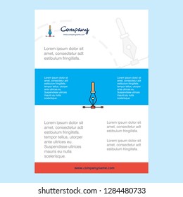 Template layout for Vector comany profile ,annual report, presentations, leaflet, Brochure Vector Background