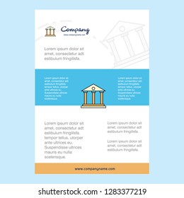 Template layout for Villa comany profile ,annual report, presentations, leaflet, Brochure Vector Background