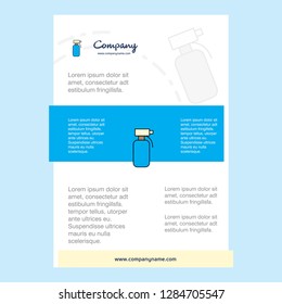 Template layout for Water shower  comany profile ,annual report, presentations, leaflet, Brochure Vector Background