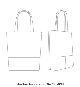 Tote Bag Sketch Images, Stock Photos & Vectors | Shutterstock