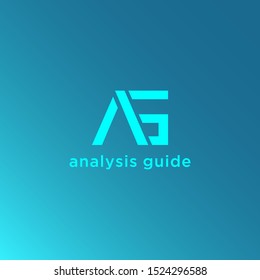 TEMPLATE LETTER AG LOGO DESIGN VECTOR FOR YOUR BUSINESS