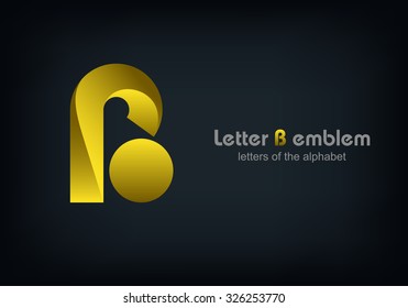 Template Letter B logo icon design elements, ABC concept type as logotype, Vector Eps 10