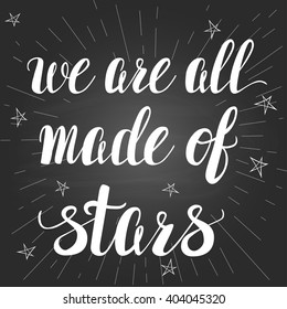 Template Lettering Cute Little Stars On Stock Vector (Royalty Free ...