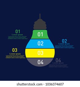 template with light bulb banner