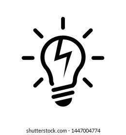 template light bulb, glowing light bulb design elements