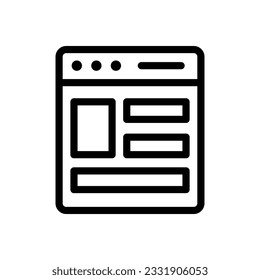 template line icon illustration vector graphic. Simple element illustration vector graphic, suitable for app, websites, and presentations isolated on white background