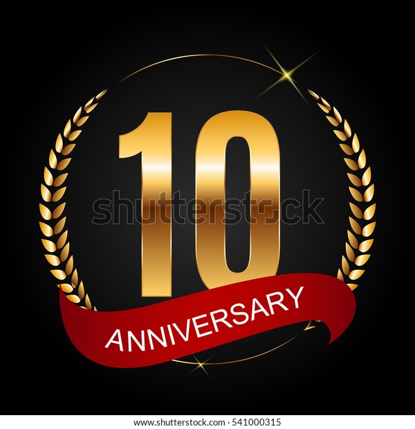 Template Logo 10 Years Anniversary Vector Stock Vector Royalty Free 541000315 Shutterstock 6746