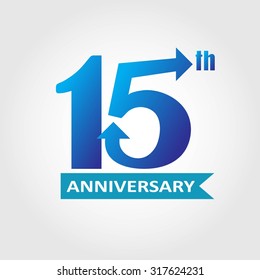 Template logo 15th anniversary