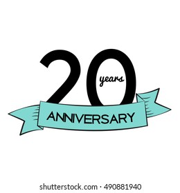 Template Logo 20 Years Anniversary Vector Stock Vector (Royalty Free ...