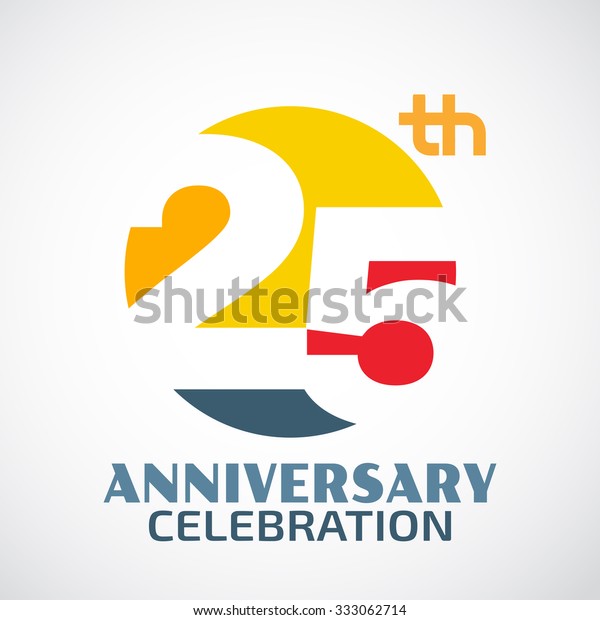Modele Logo 25e Anniversaire Avec Un Image Vectorielle De Stock Libre De Droits Modele Logo 25e Anniversaire Avec Un Image Vectorielle De Stock Libre De Droits