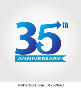 Template logo 35th anniversary