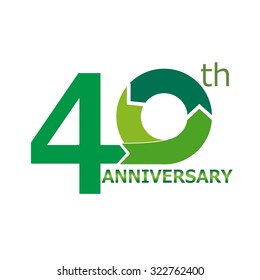 Template logo 40th anniversary