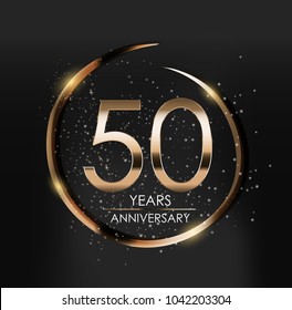 Template Logo 50 Years Anniversary Vector Illustration EPS10