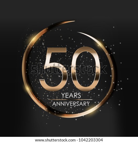 Template Logo 50 Years Anniversary Vector Illustration EPS10