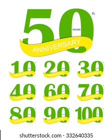 Template Logo 50th Anniversary Vector Illustration EPS10