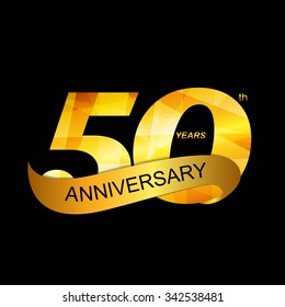 Template Logo 50th Anniversary Vector Illustration EPS10
