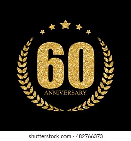 Template Logo 60 Years Anniversary Vector Stock Vector (Royalty Free ...