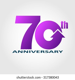 Template logo 70th anniversary 