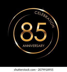 Template logo 85th Anniversary, Logo Vector Illustration, EPS 10