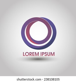 Template logo. Abstraction. Vector illustration. EPS 10