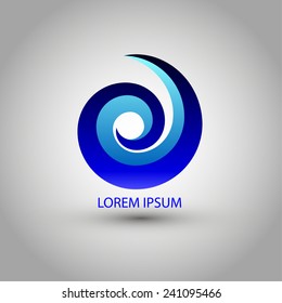 Template logo. Abstraction. Vector illustration. EPS 10