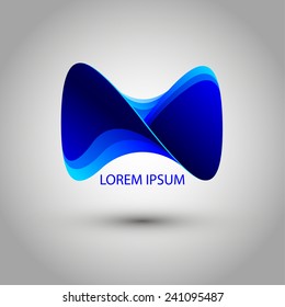 Template logo. Abstraction. Vector illustration. EPS 10