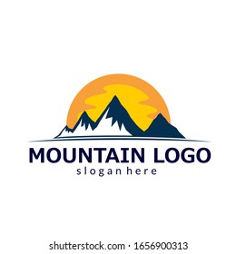 Template Logo For Adventure, Travel, Expedition, Mountain, Nature