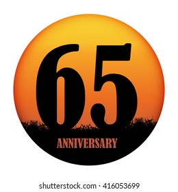 Template Logo Anniversary Vector Illustration EPS10