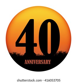 Template Logo Anniversary Vector Illustration EPS10