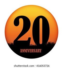Template Logo Anniversary Vector Illustration EPS10